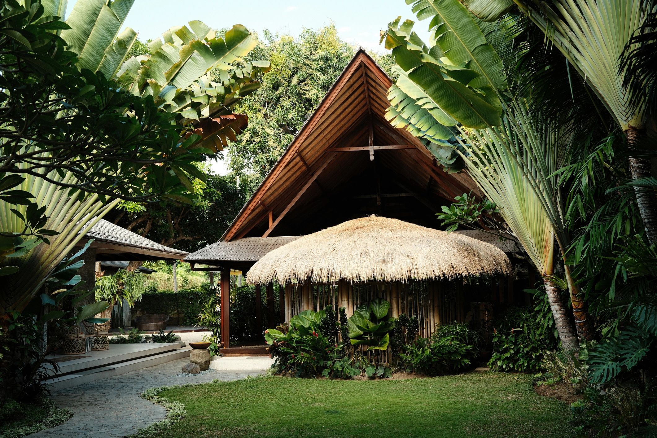 Tropical resort setting connected to guest experiences